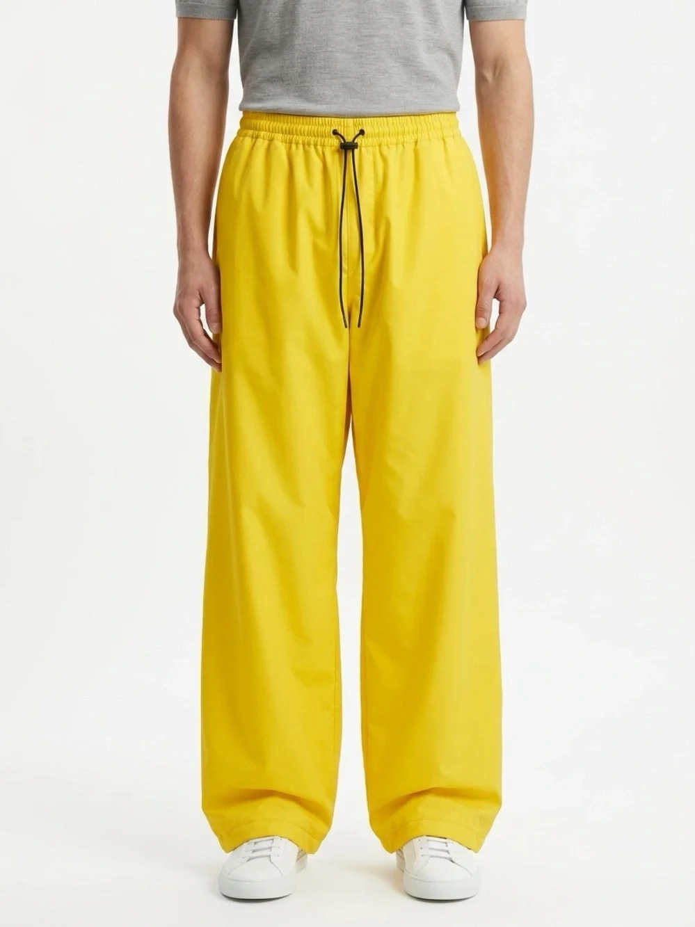 Walls Rain Pants Water-Pruf Vintage Drawstring Nylon Yellow XL